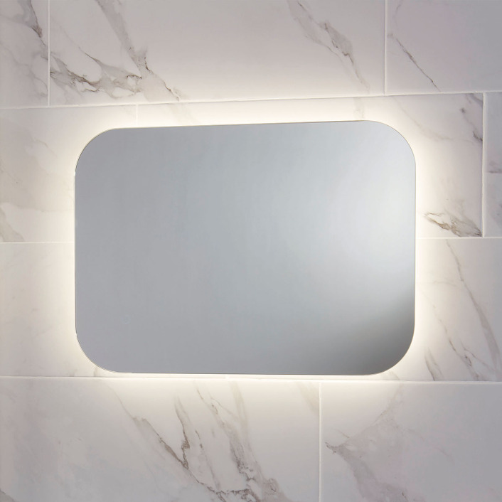 Scudo Aura LED Mirror with Demister Pad, 600 x 1200mm