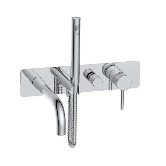 Scudo Core Wall Mounted Bath Shower Mixer, Chrome