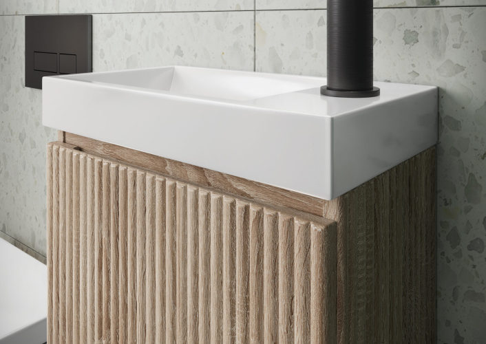 Scudo Linea Cloakroom Basin — 400 x 220 x 60mm