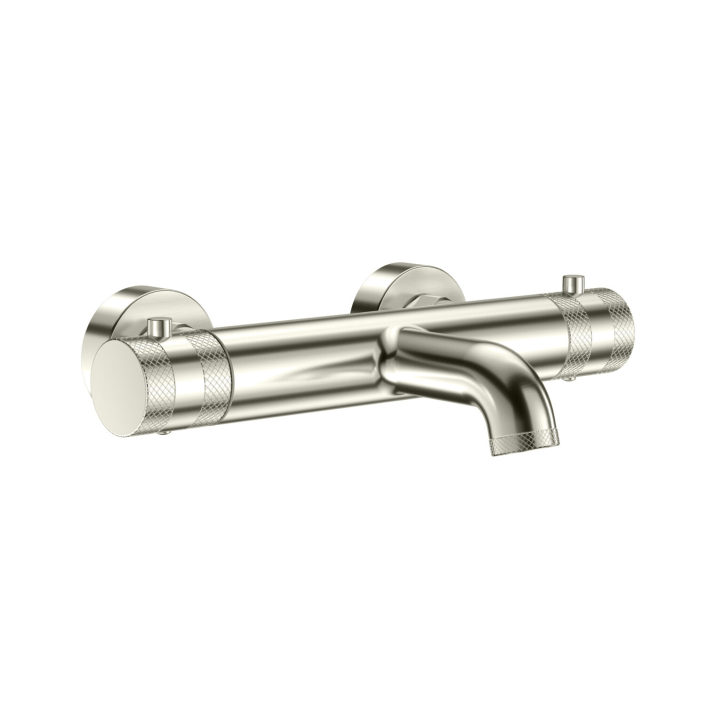 Scudo Core Thermostatic Bath Shower Mixer, 1 Outlet, Brushed Nickel