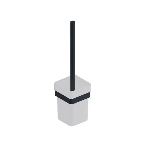 Scudo Ravenna Toilet Brush Set, Black