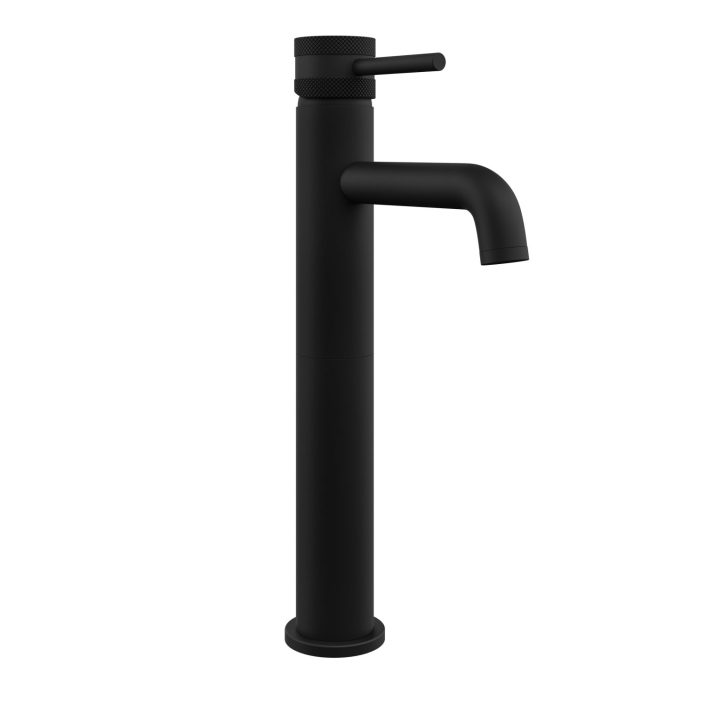 Scudo Core Tall Mono Basin Mixer, Black