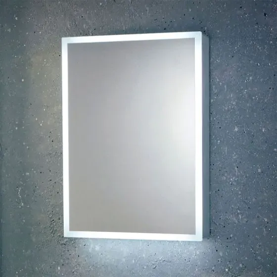 Scudo Mia LED Mirror Cabinet with Demister Pad & Shaver Socket, 500 x 700mm
