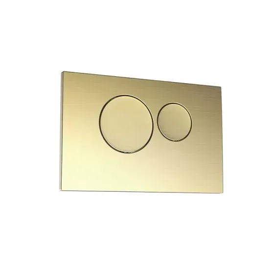 Scudo Aurum™ Round Flush Button – Brushed Brass