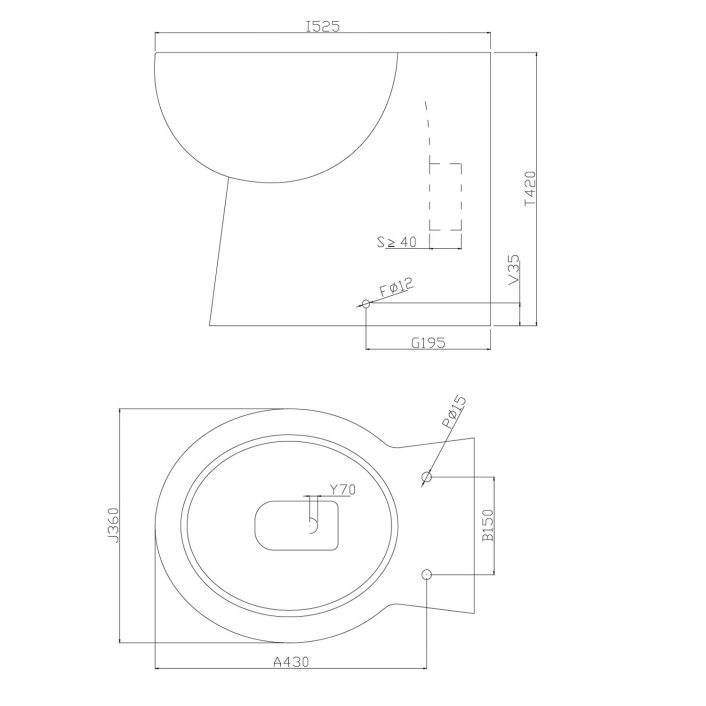 Scudo Complete Rimless Back to Wall WC Toilet Set