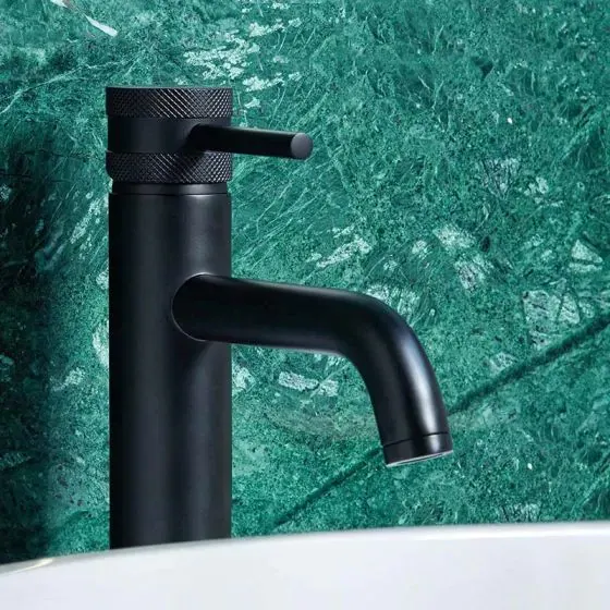 Scudo Core Tall Mono Basin Mixer, Black