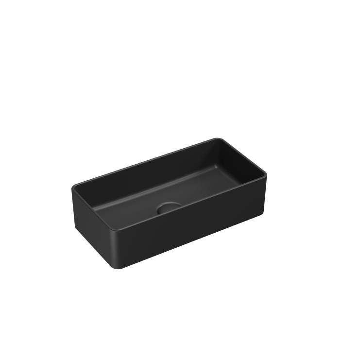 Scudo Nocturne 460x230c120mm Countertop Basin – Matte Black