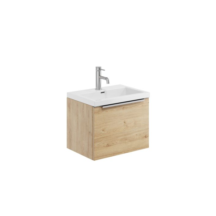 Scudo Muro Plus Wall Hung Vanity Unit, Davos Oak — 500mm
