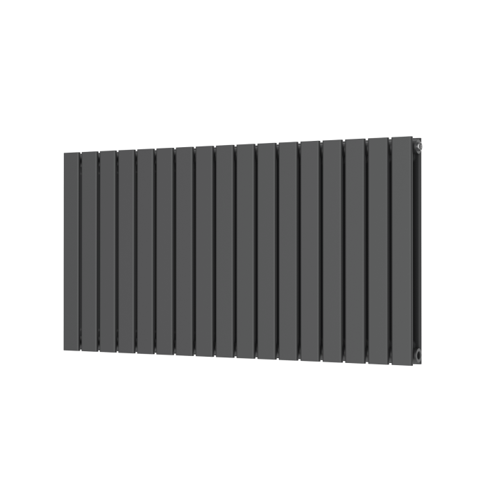 Scudo Bravo Designer Radiator, Double Panel, 600 x 614mm — Anthracite