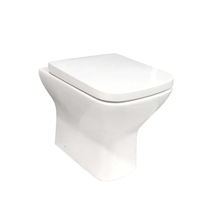 Scudo Porto Rimless Back to Wall WC Pan & Seat