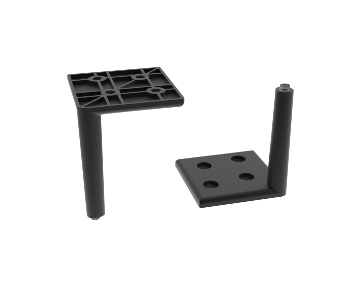 Scudo Bota Cabinet Leg, Matt Black — Set of 4