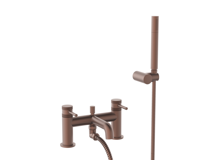 Scudo Core Bath Shower Mixer, Brushed Bronze
