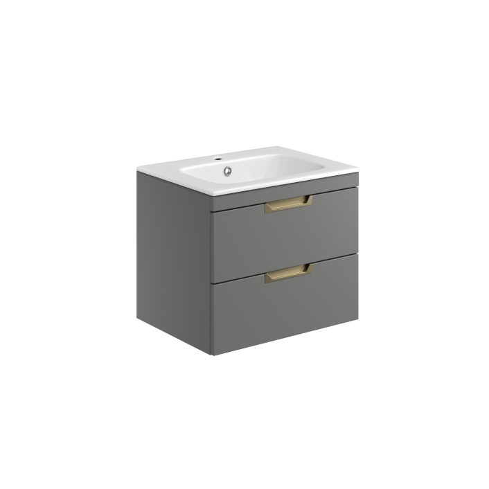 Scudo Aubrey Vanity Unit, Matt Dust Grey — 600mm