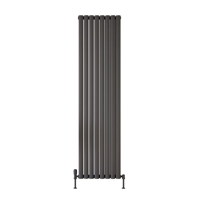 Scudo Apex Designer Radiator, Double Panel, 1800 x 531mm — Anthracite