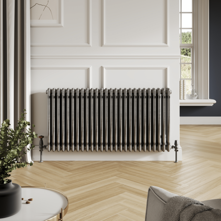 Scudo Foundry Column Radiator, 3 Column, 22 Sections, 600 x 1010mm — White