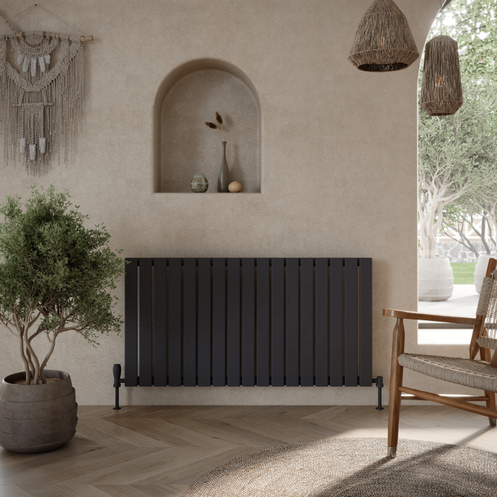Scudo Bravo Designer Radiator, Single Panel, 600 x 410mm — White
