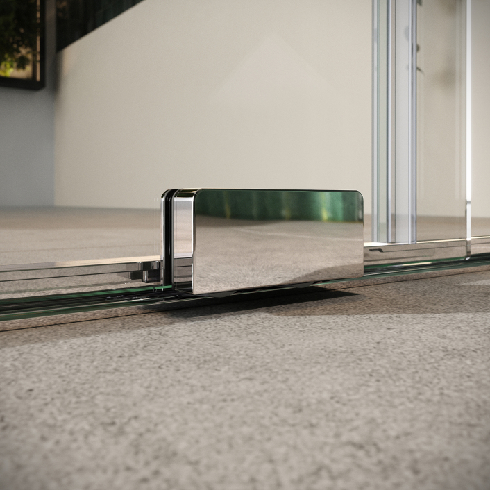 Scudo S8 Momentum Sliding Wetroom Door, 8mm — 1000mm