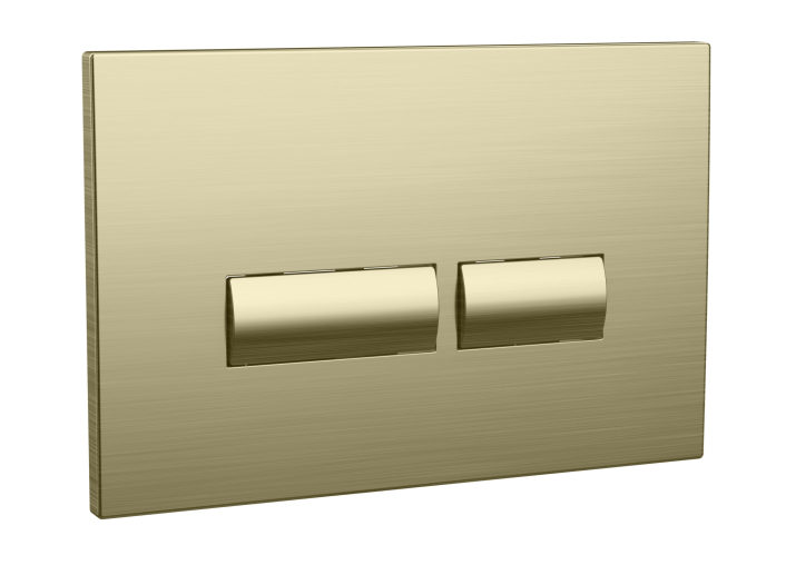 Scudo Aurum™ Square Flush Button – Brushed Brass