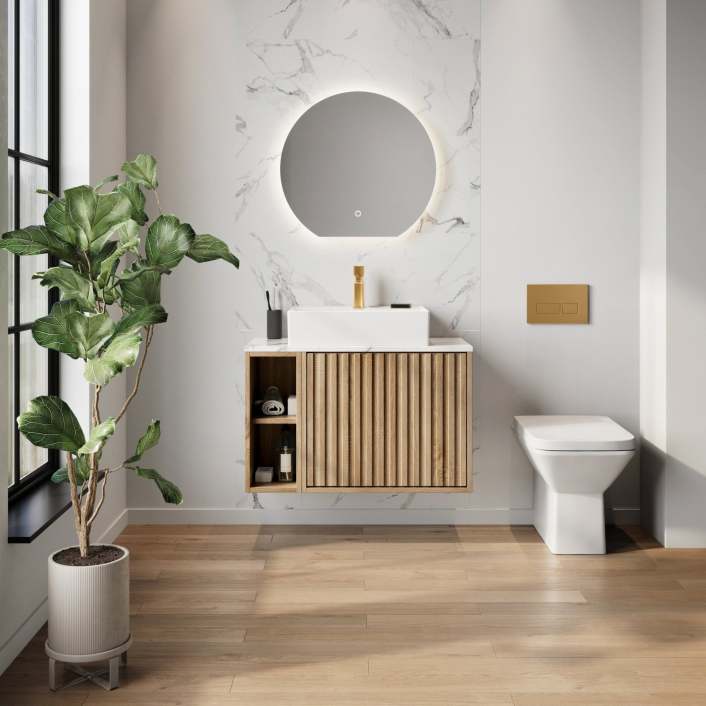 Scudo Alba LED Mirror, 600 x 560mm