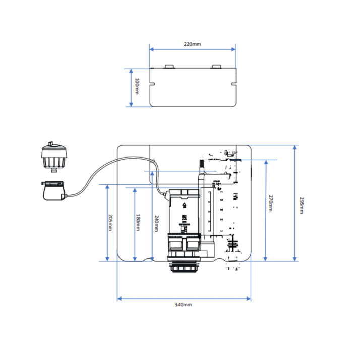 Scudo Aureon™ Concealed Cistern – Side Inlet
