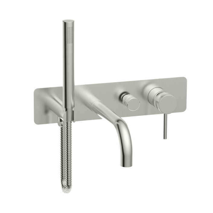 Scudo Core Wall Mounted Bath Shower Mixer, Gunmetal