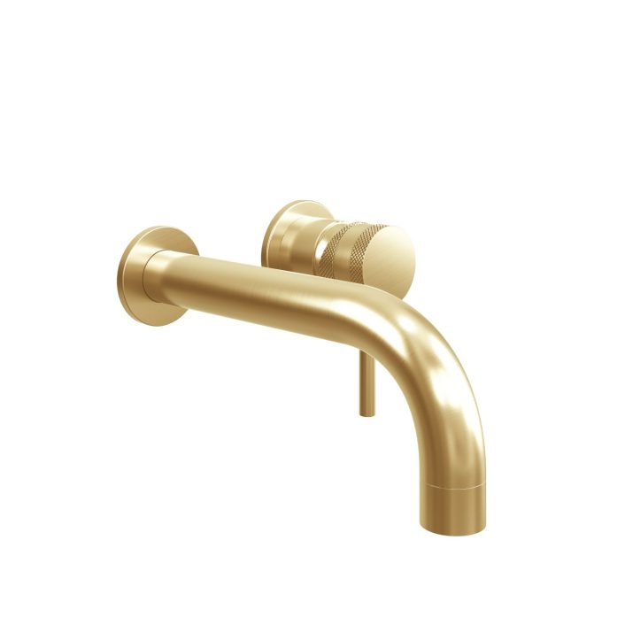 Scudo Core Cloakroom Basin Tap, 140mm Spout, Brushed Brass