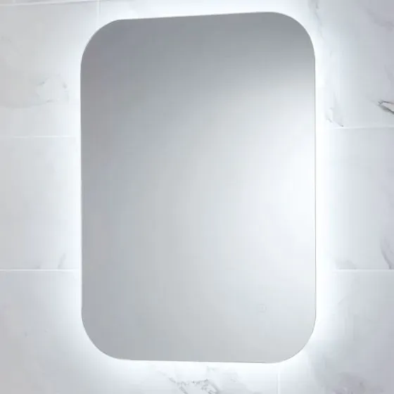 Scudo Aura LED Mirror with Demister Pad, 800 x 600mm