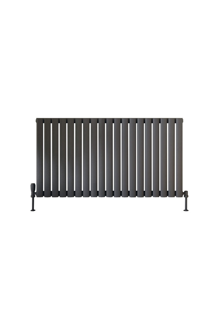 Scudo Apex Designer Radiator, Single Panel, 600 x 1121mm — Anthracite