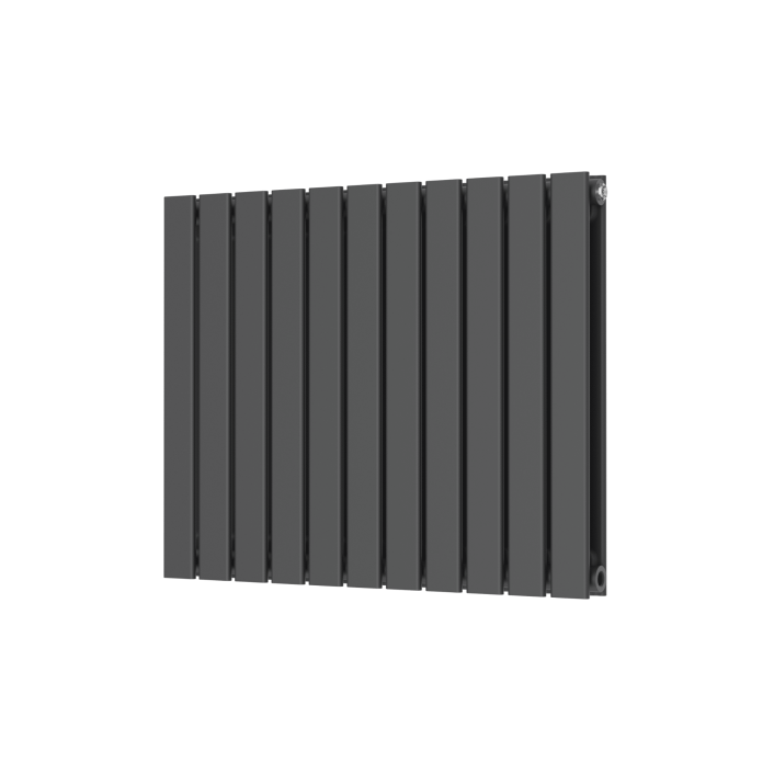 Scudo Bravo Designer Radiator, Double Panel, 600 x 614mm — Anthracite