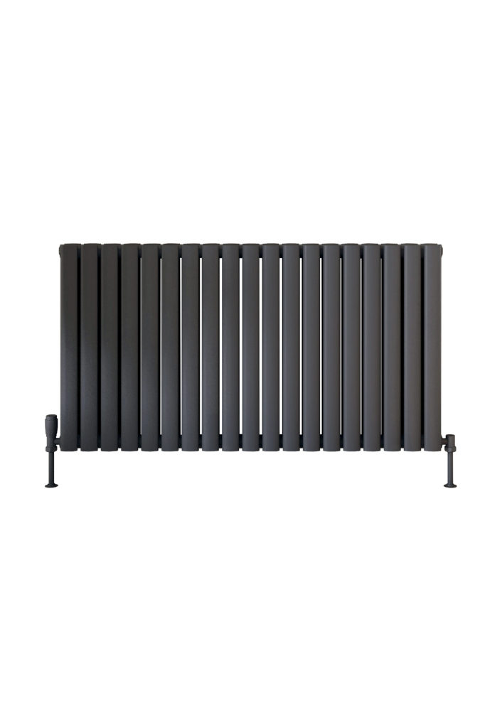 Scudo Apex Designer Radiator, Double Panel, 600 x 944mm — Anthracite