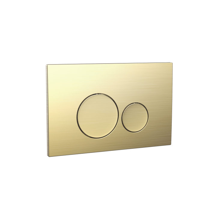 Scudo Aurum™ Round Flush Button – Brushed Brass