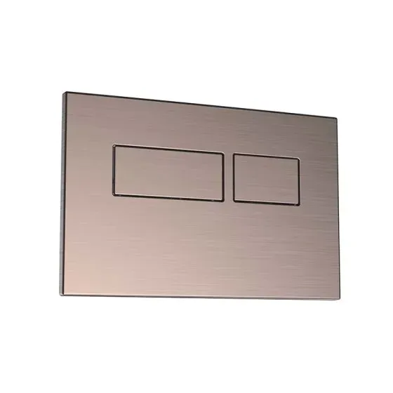 Scudo Bronze Élégance™ Square Flush Button – Brushed Bronze