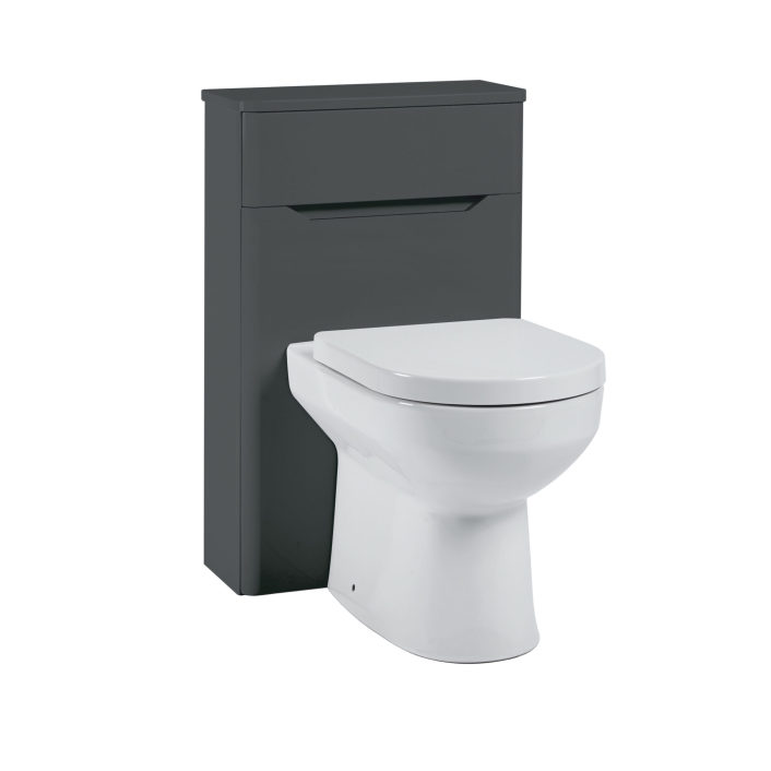 Scudo Ella WC Unit, Anthracite — 500mm