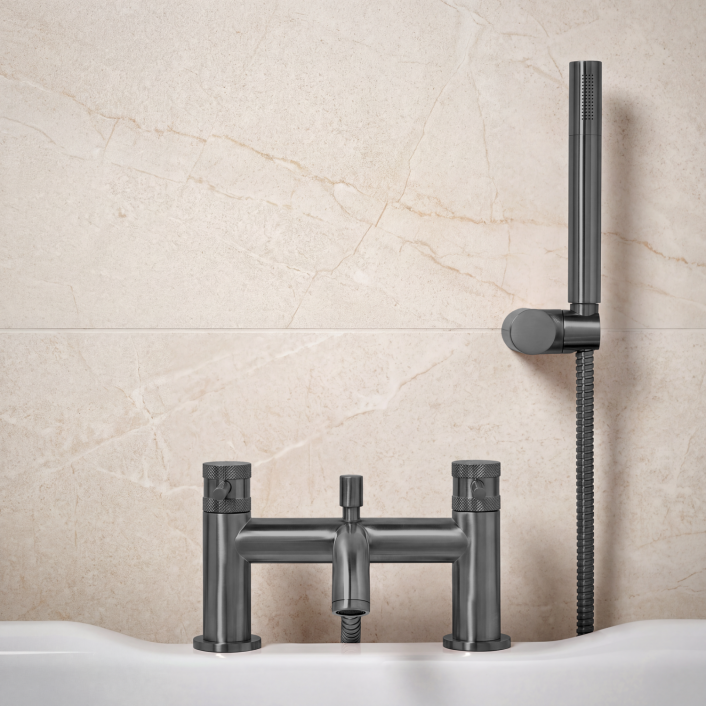 Scudo Core Bath Shower Mixer, Gunmetal