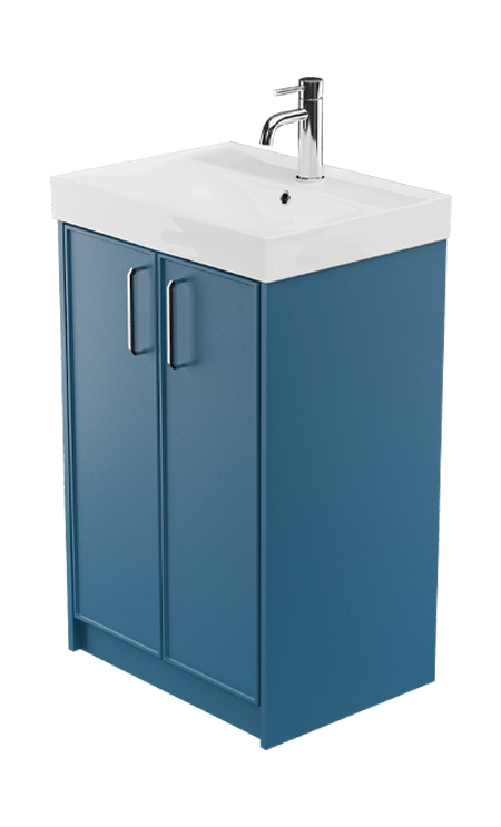 Zaneti Cotswold Floor Basin Unit 600mm Henley Blue