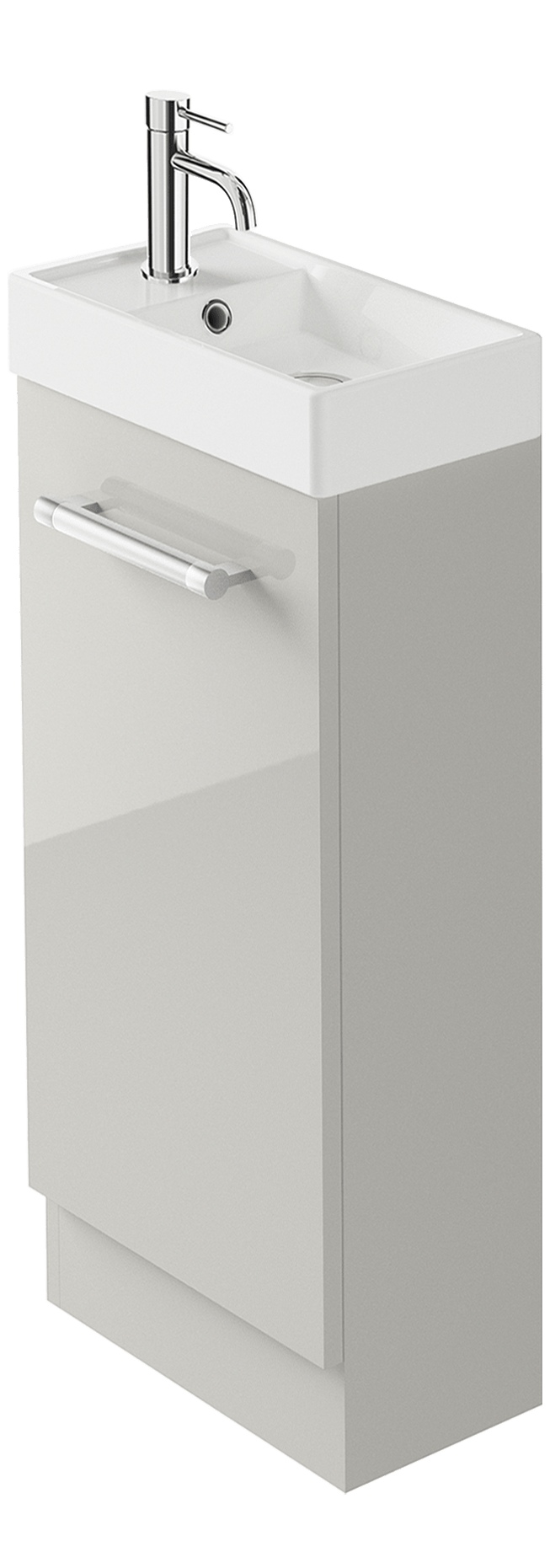 Zaneti Series Cloak Unit 400mm Gloss Light Grey