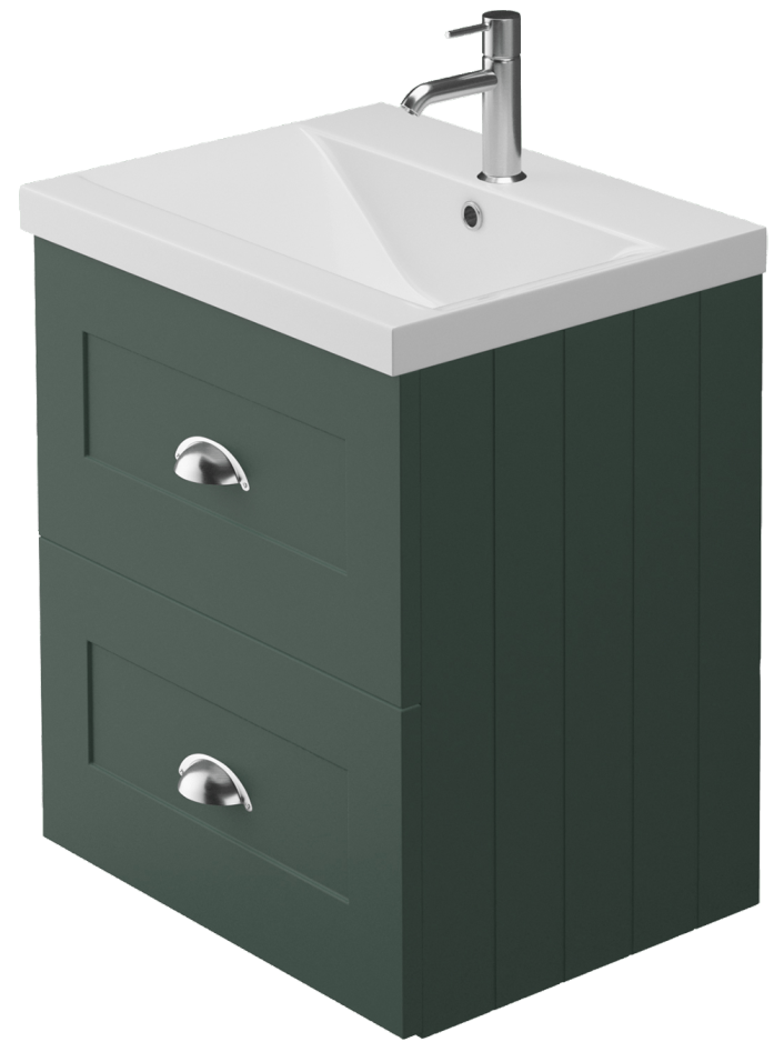 Zaneti Edge Plus 1 Tap Hole Basin 500mm White