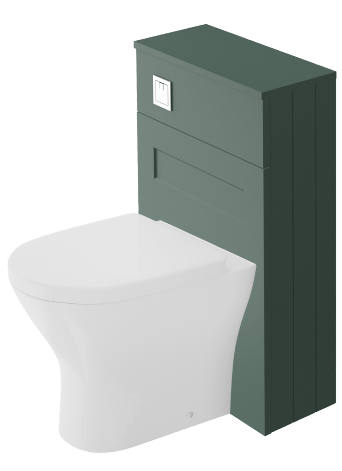 Zaneti Clarity Boston WC Unit 500mm Green