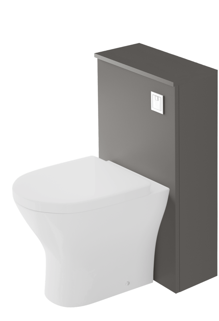 Zaneti Series/Aspect Back To Wall WC Unit 500mm Matt Mid Grey
