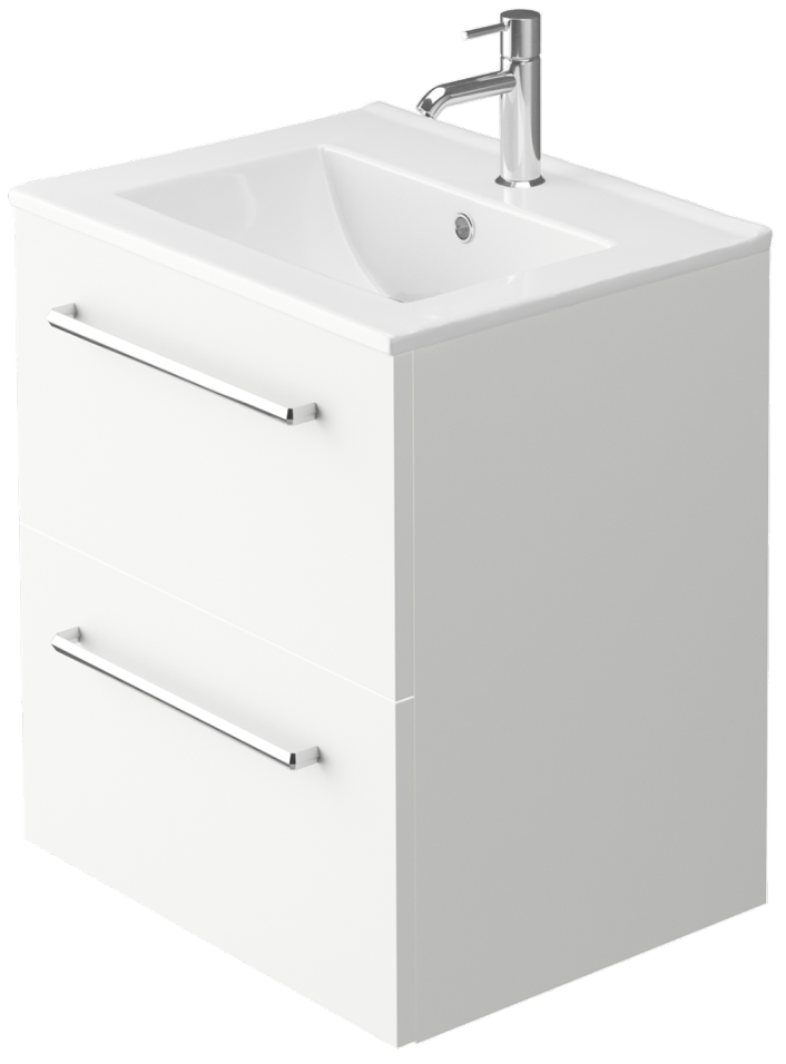 Zaneti Kolour Wall Hung Unit 500mm Matt White