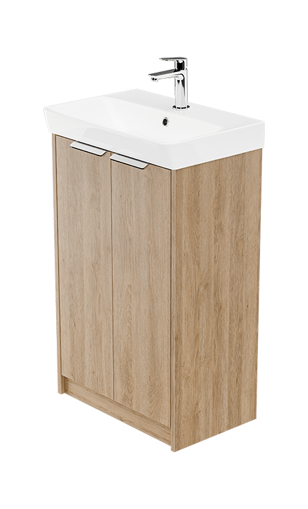 Zaneti Maddison Floor Standing Basin Unit 500mm Sandy Oak