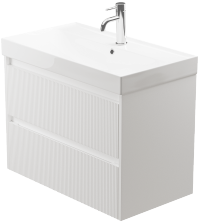 Zaneti Lago 1 Tap Hole Basin 800mm White