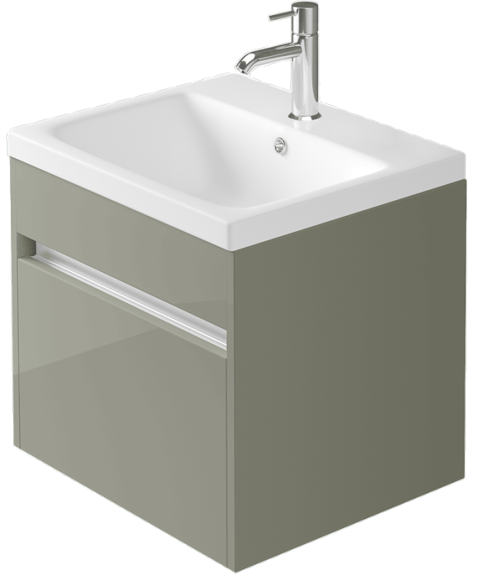Zaneti Aspect Wall Basin Unit 550mm Sage