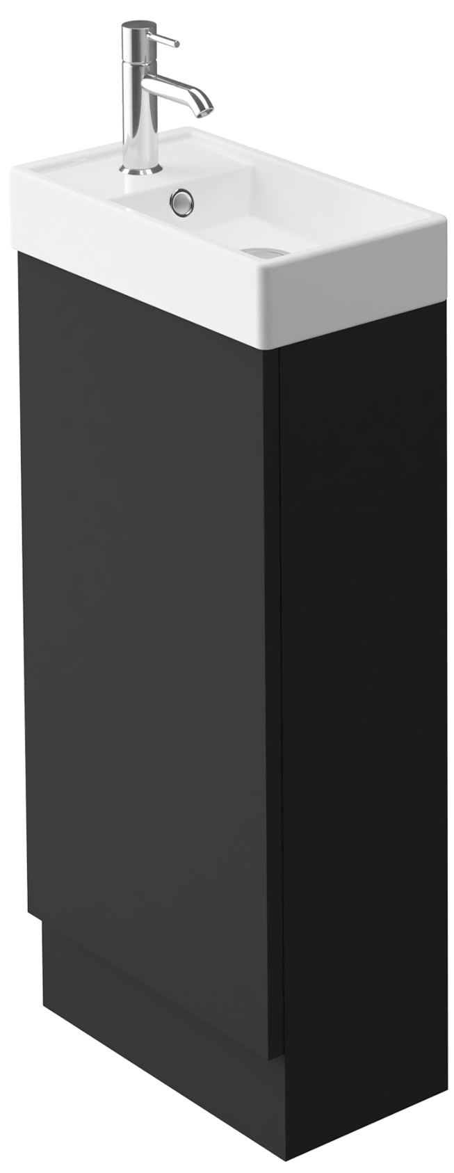 Zaneti Kolour Floor Cloaks Unit 400mm Soft Black