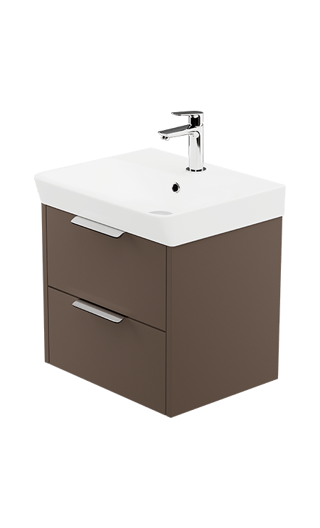 Zaneti Maddison Wall Hung Basin Unit 500mm Espresso