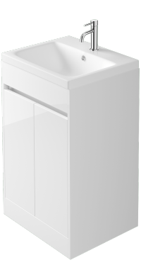 Zaneti Vita 1 Tap Hole Basin 550mm White