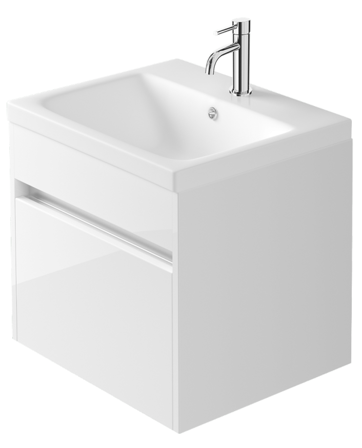 Zaneti Aspect Wall Basin Unit 550mm White