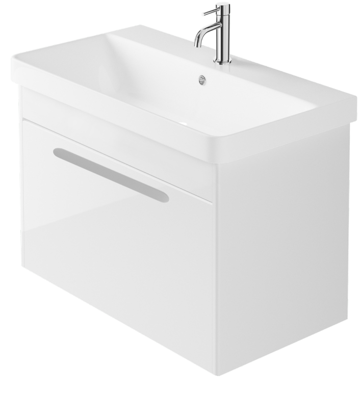 Zaneti Senza Pro Wall Hung Unit 800mm Gloss White