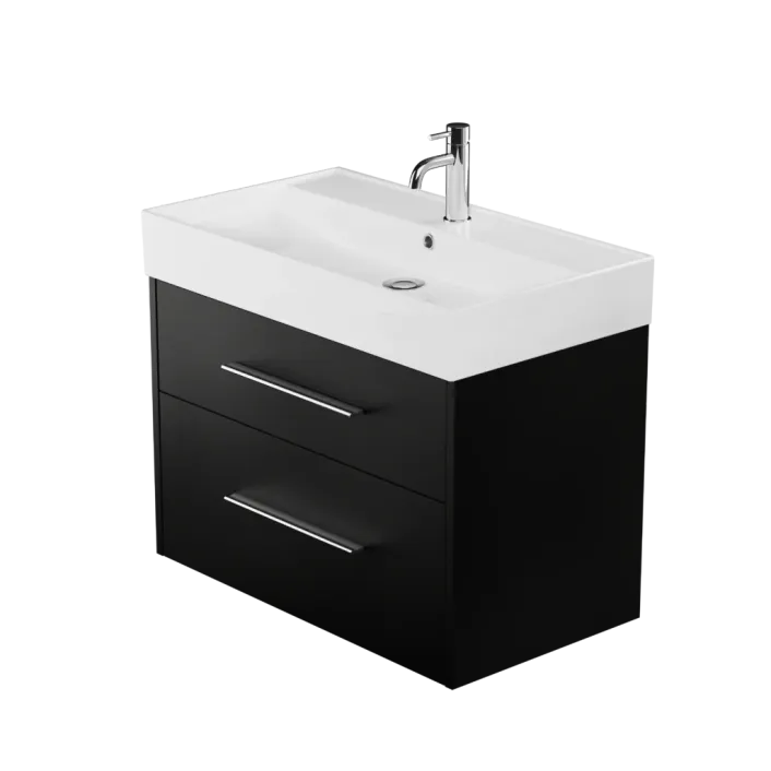 Zaneti Montana Wall Hung (inc Basin) Unit 800mm Aurora