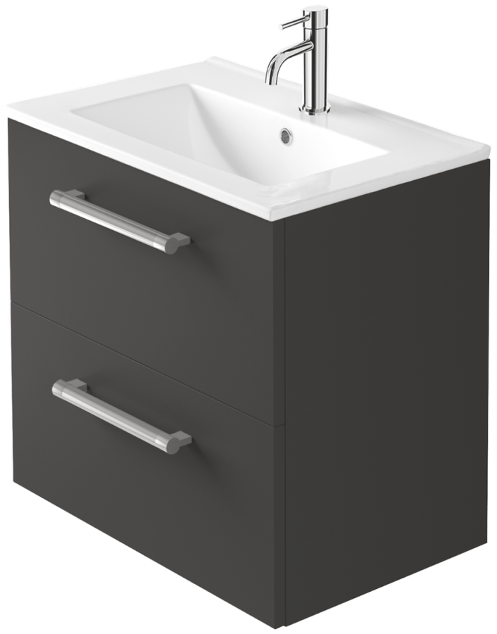 Zaneti Series Wall Unit 600mm Carbon Grey